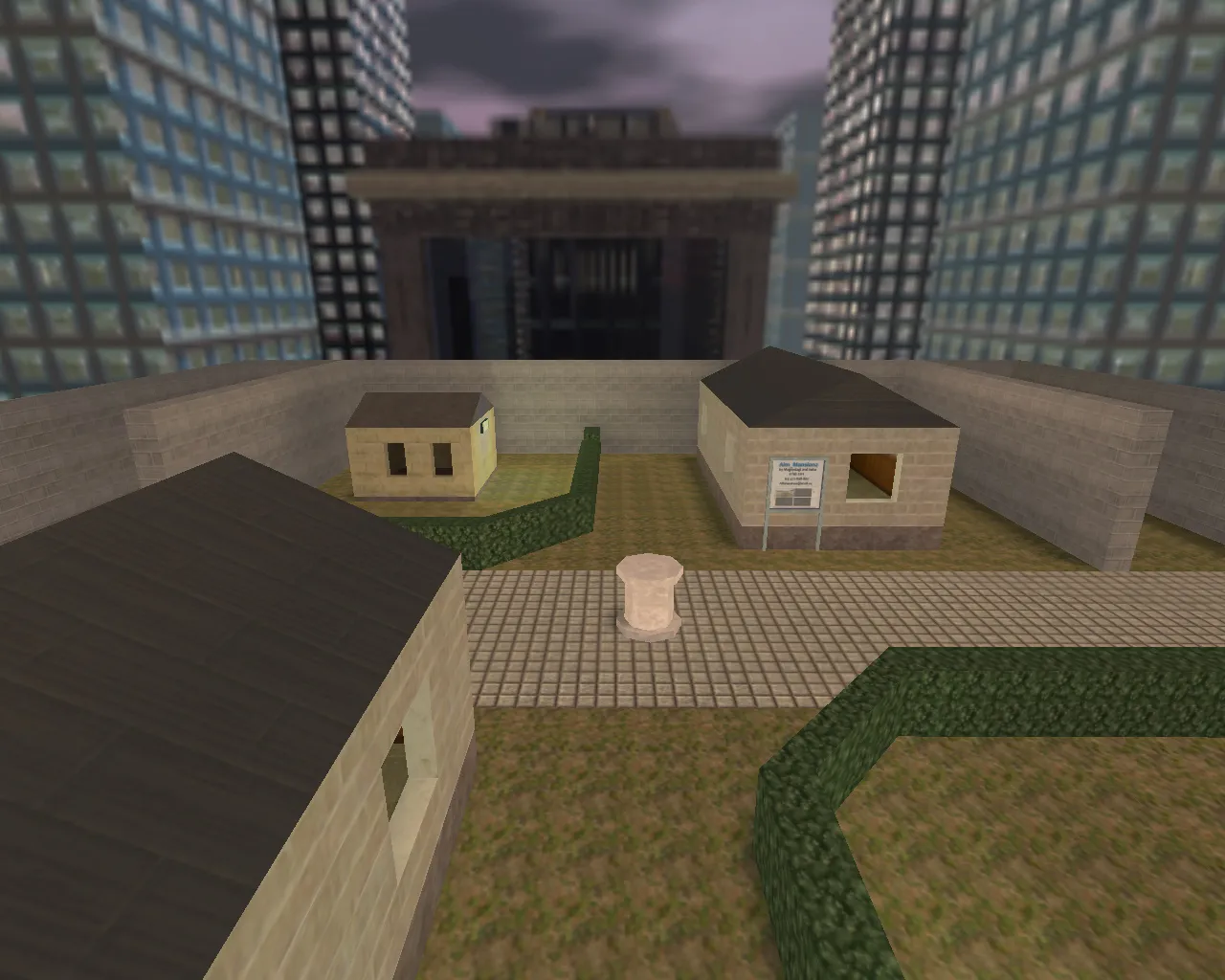 Скачать aim_mansion2 для CS 1.6: тренировка аима, точки для спота, файлы карты и запуск без риска - Скриншот