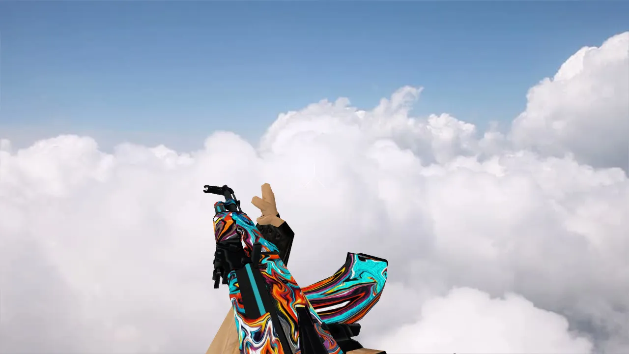 Скачать Модель «AK-47 Colorful Apocalypse» для CS 1.6 – уникальность и стиль - Скриншот