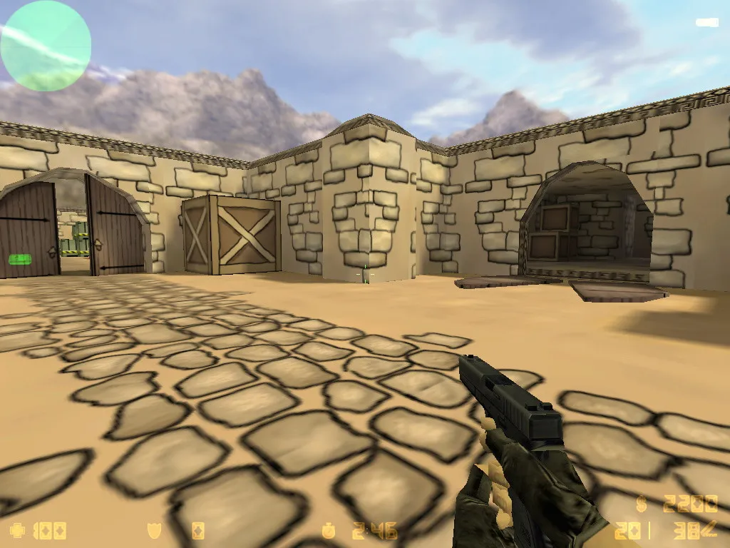 Карта «de_nodust» для CS 1.6 - Оптимизация и тактика — скриншот 6