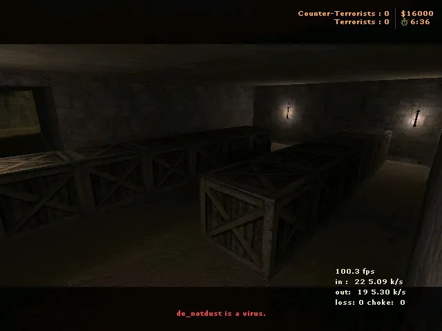 Скачать Карта de_notdust для CS 1.6: оптимизация и тактика - Скриншот