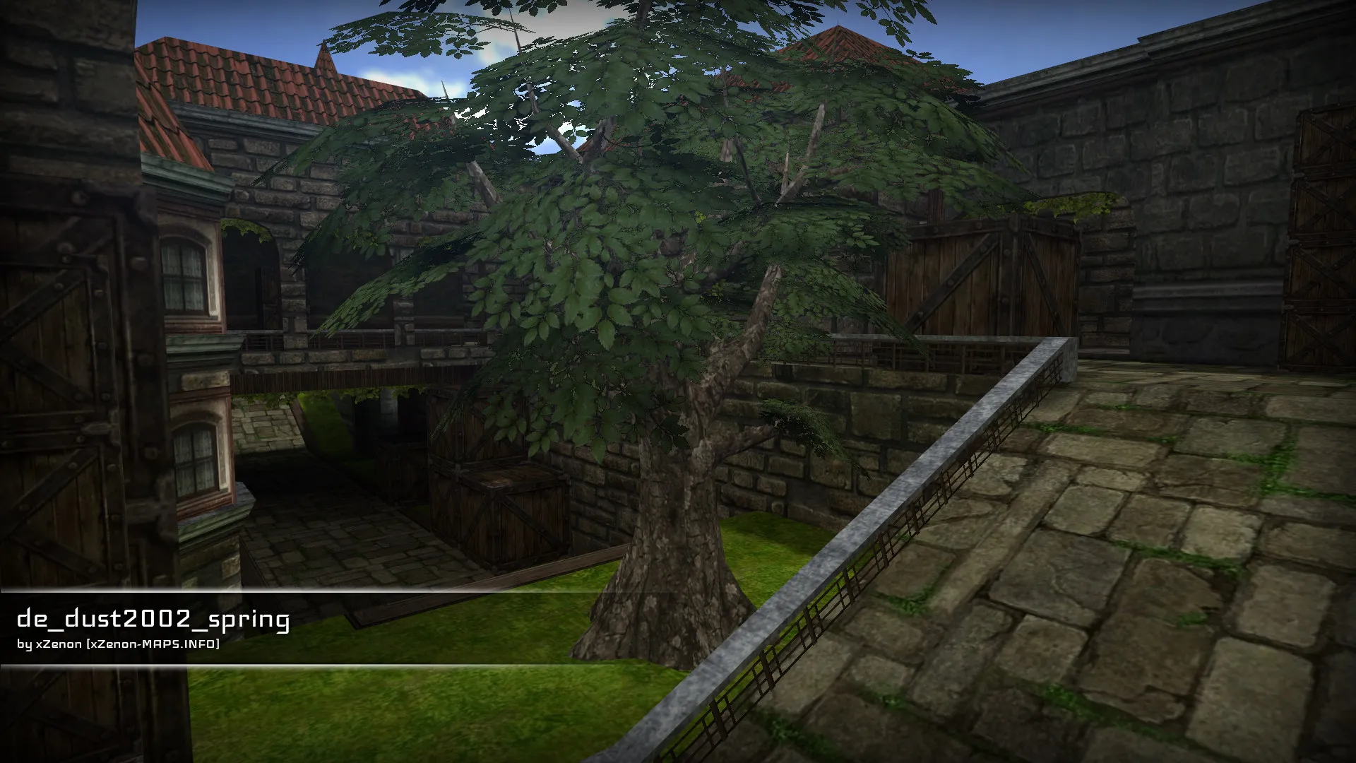 Карта de_dust2002_spring_b1 для CS 1.6: быстрый обзор, точки, тактика, .nav, оптимизация — скриншот 13