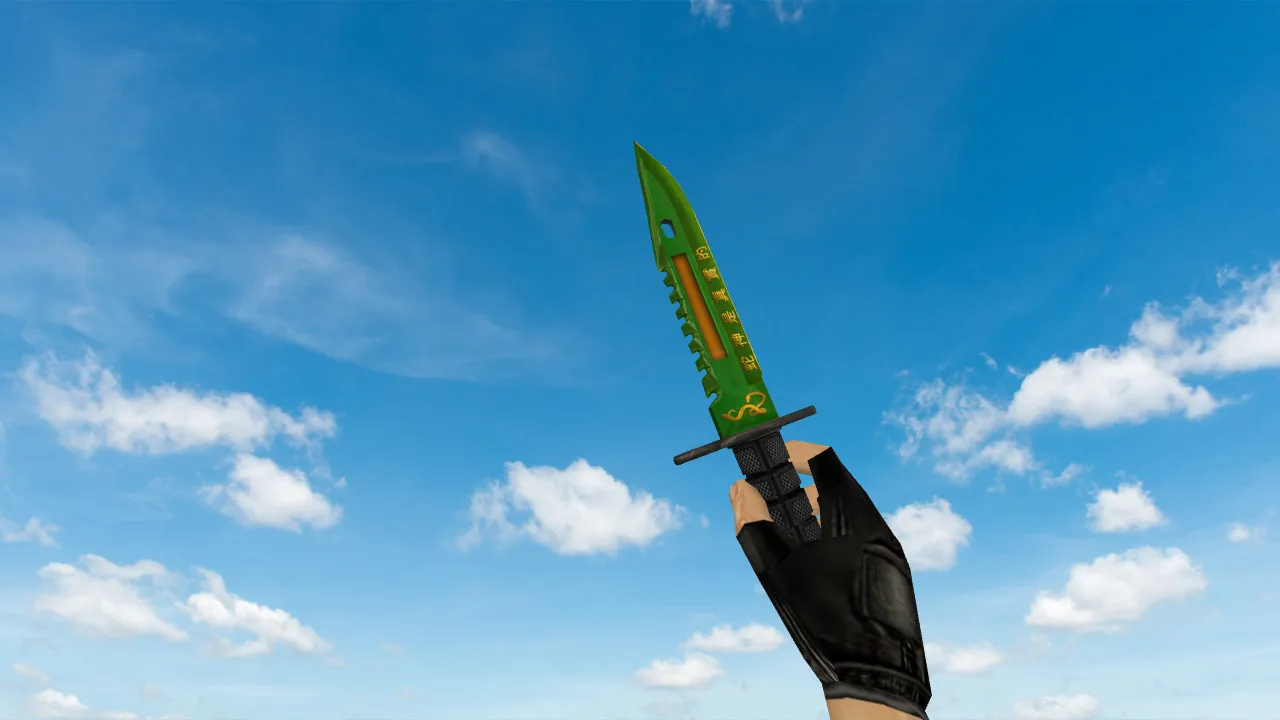 Скачать Модель ножа «M9 Bayonet Agunua» для CS 1.6: v_, p_, w_ модели, звуки, анимация осмотра - Скриншот