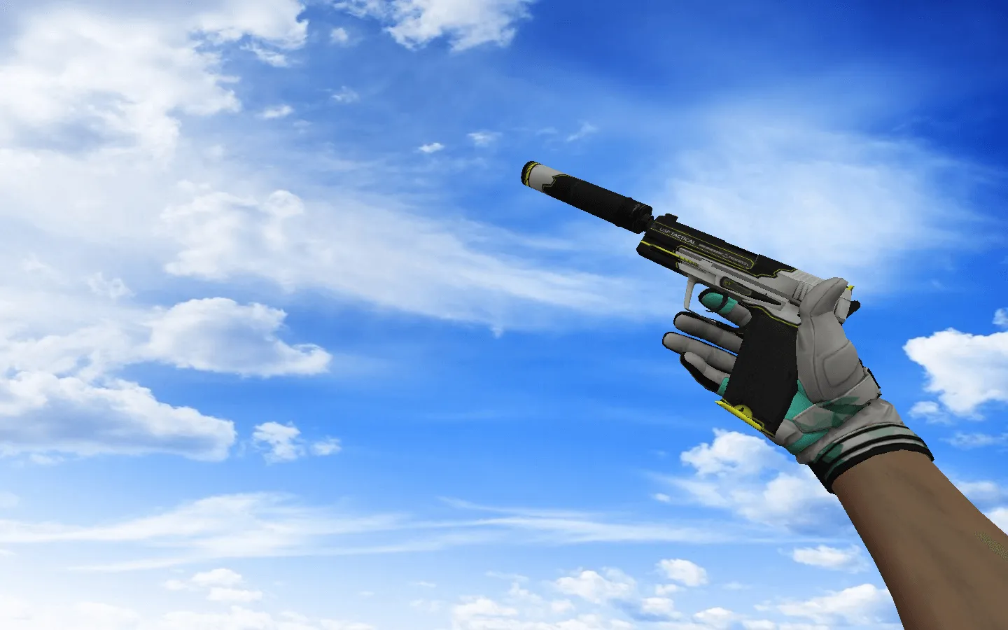 Пак оружия CS 1.6 с мотоциклетными перчатками «Мята»: AK-47, AWP, DE, Glock-18, M4A4, SSG 08, USP-S и ножи — скриншот 7