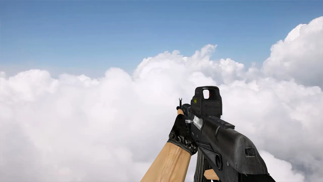 Модель «AK-103 Eotech EXPS3» для CS 1.6 - Высококачественная замена — скриншот 1