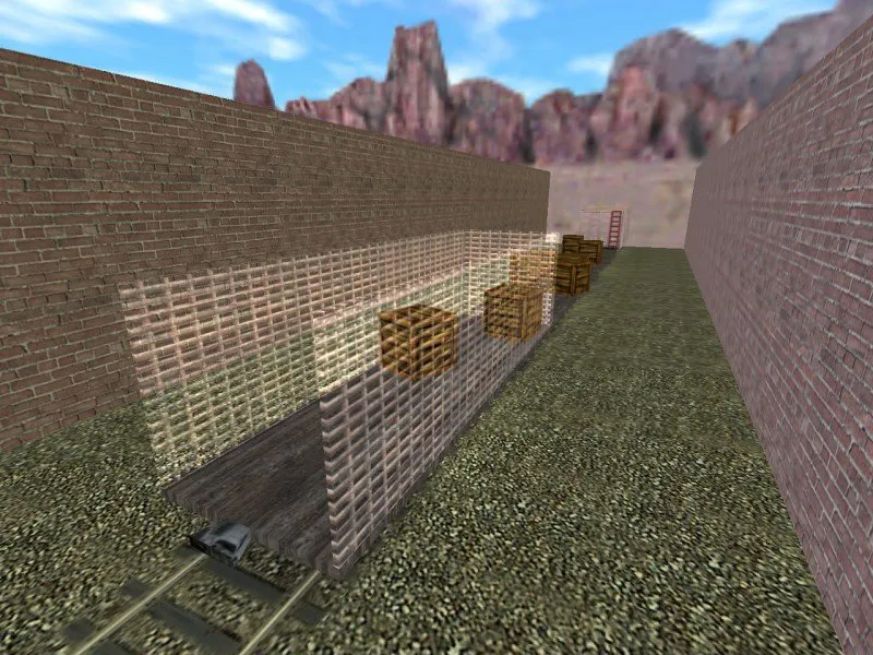 Скачать deathrun_terrortrain для CS 1.6: карта с ловушками, раундами и маршрутом терроров, .nav, балансом и оптимизацией - Скриншот