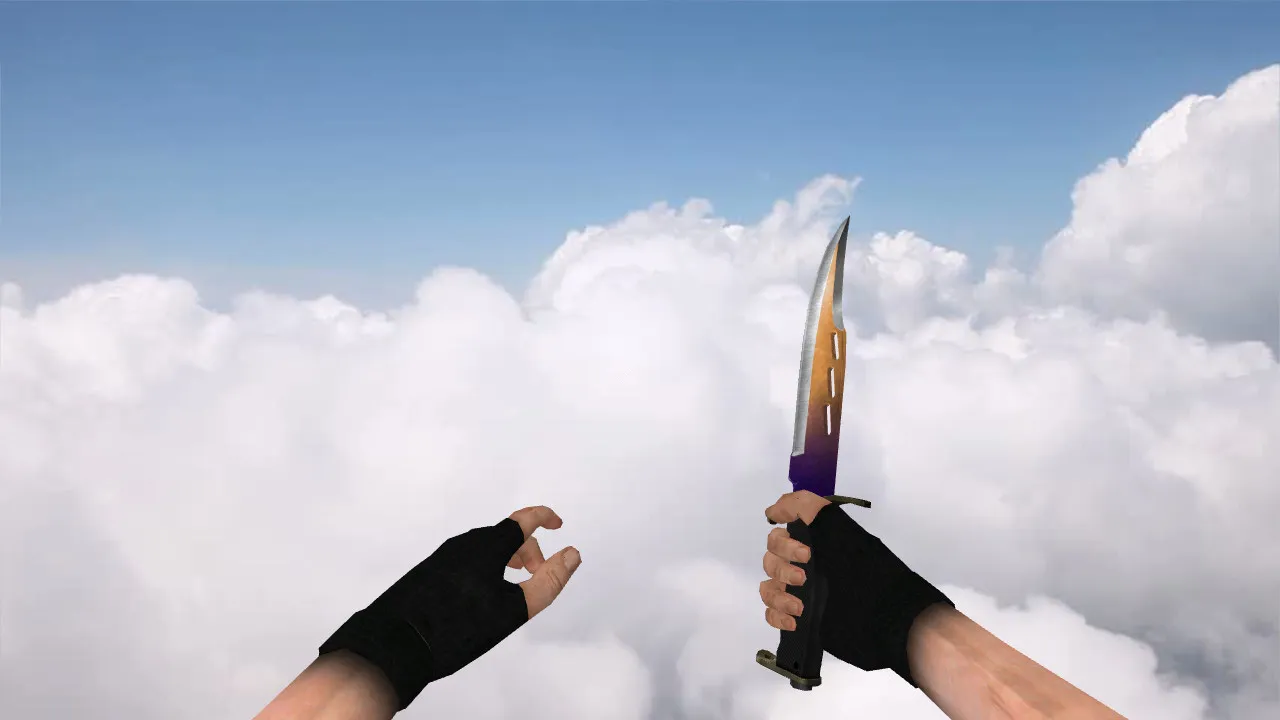 Скачать Модель BAK Knife Fade v_ p_ w_ для CS 1.6: звук, анимация осмотра, текстуры и настройка под сервер - Скриншот