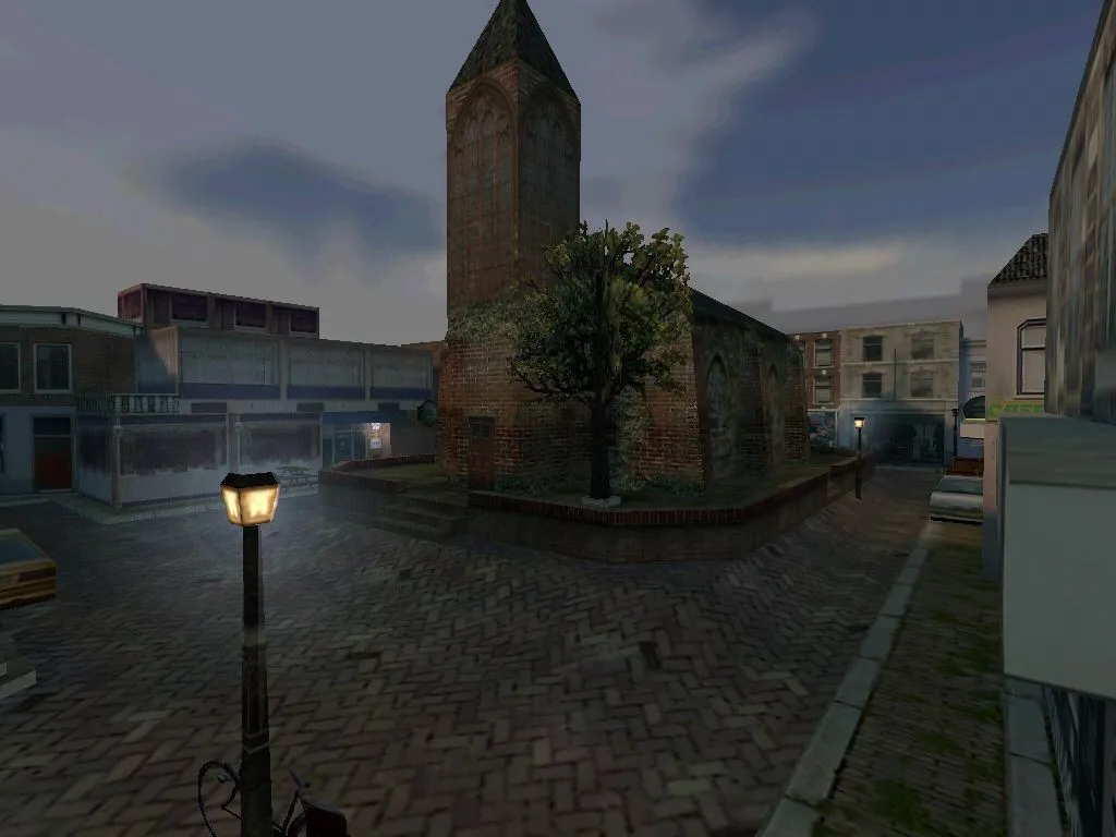 Скачать de_downtown для CS 1.6: установка карты, .nav для ботов, оптимизация и настройки сервера - Скриншот