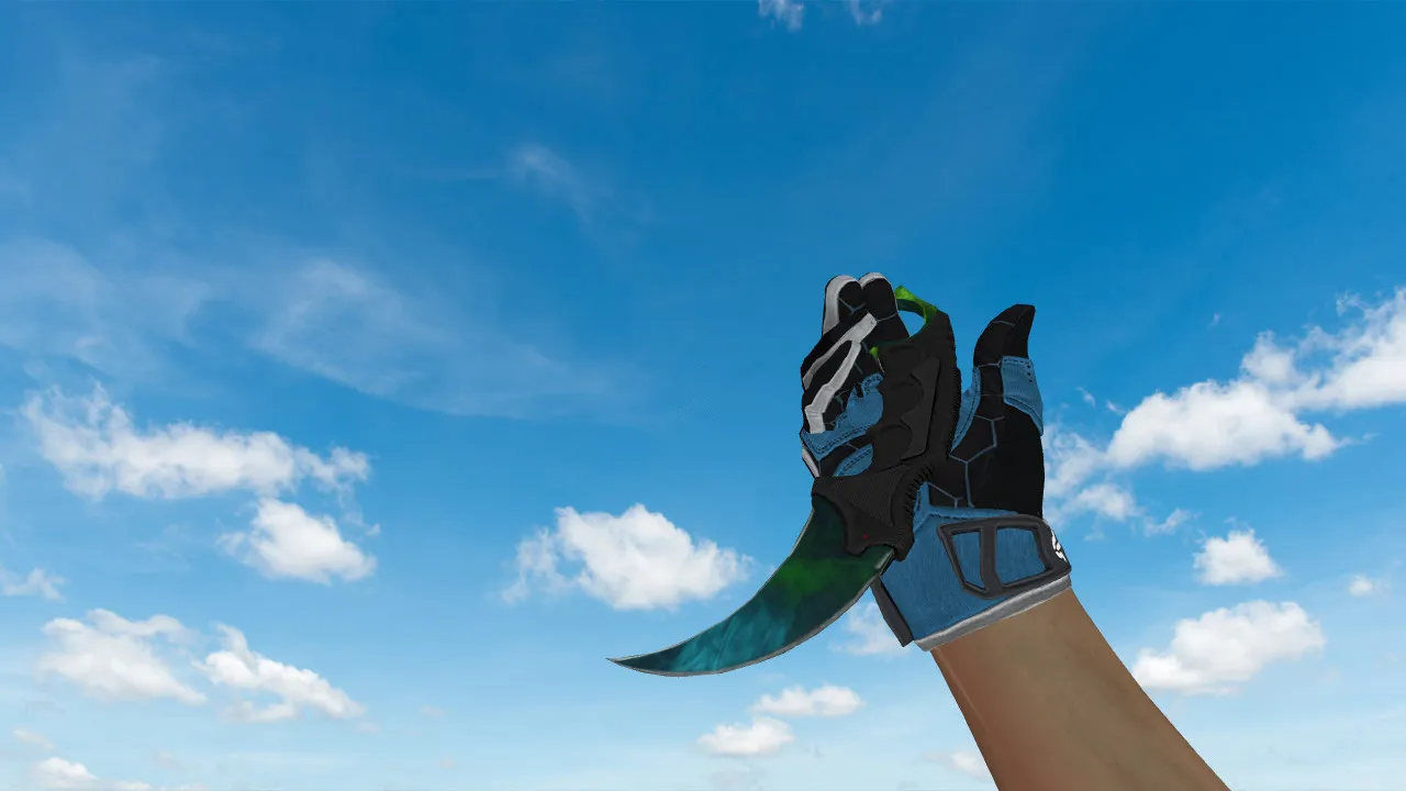 Скачать Модель «Karambit Gamma Doppler Phase 3» для CS 1.6: v_ и p_ модели, звуки, анимация осмотра - Скриншот