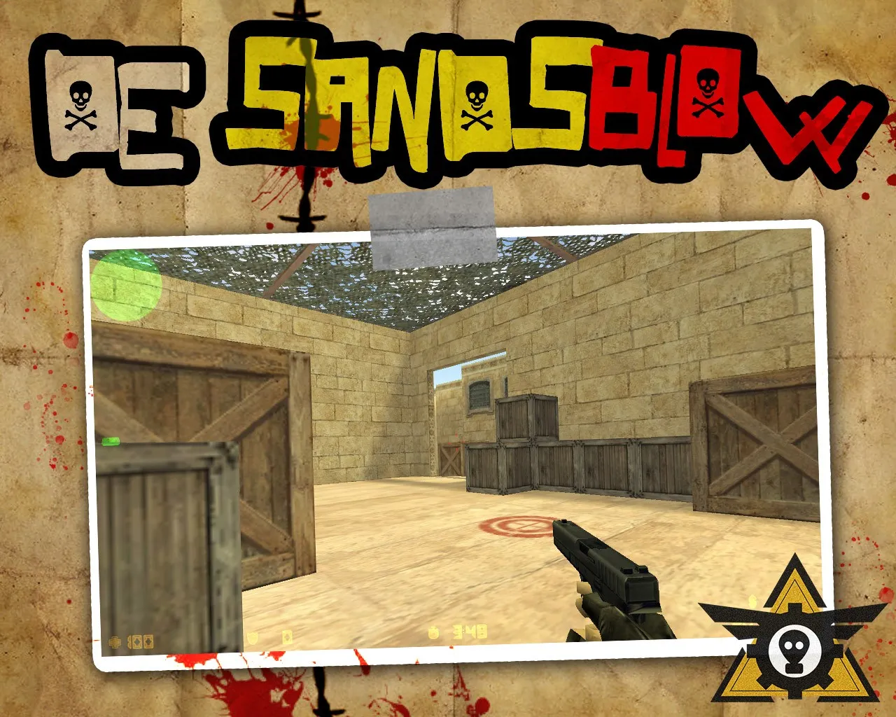 Скачать Карта de_sandsblow для CS 1.6 - тактика и секреты - Скриншот