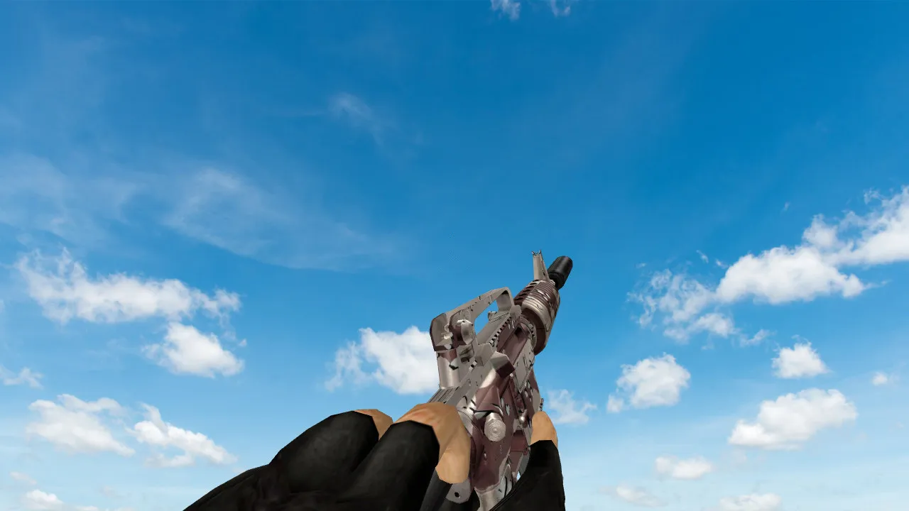 Скачать Модель CF M4A1 Desert Camo для CS 1.6: v_ p_ w_ модели, звук, анимация осмотра и текстуры - Скриншот