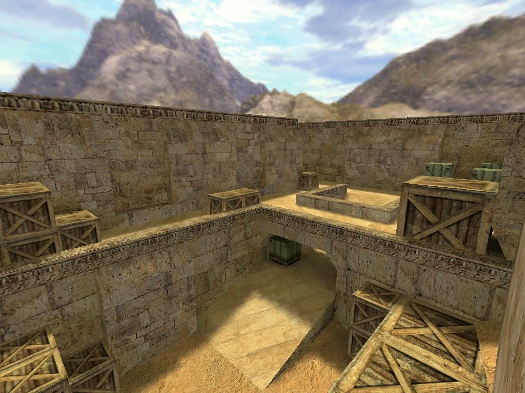Скачать Карта de_sandrush для CS 1.6: подробный анализ и стратегии - Скриншот