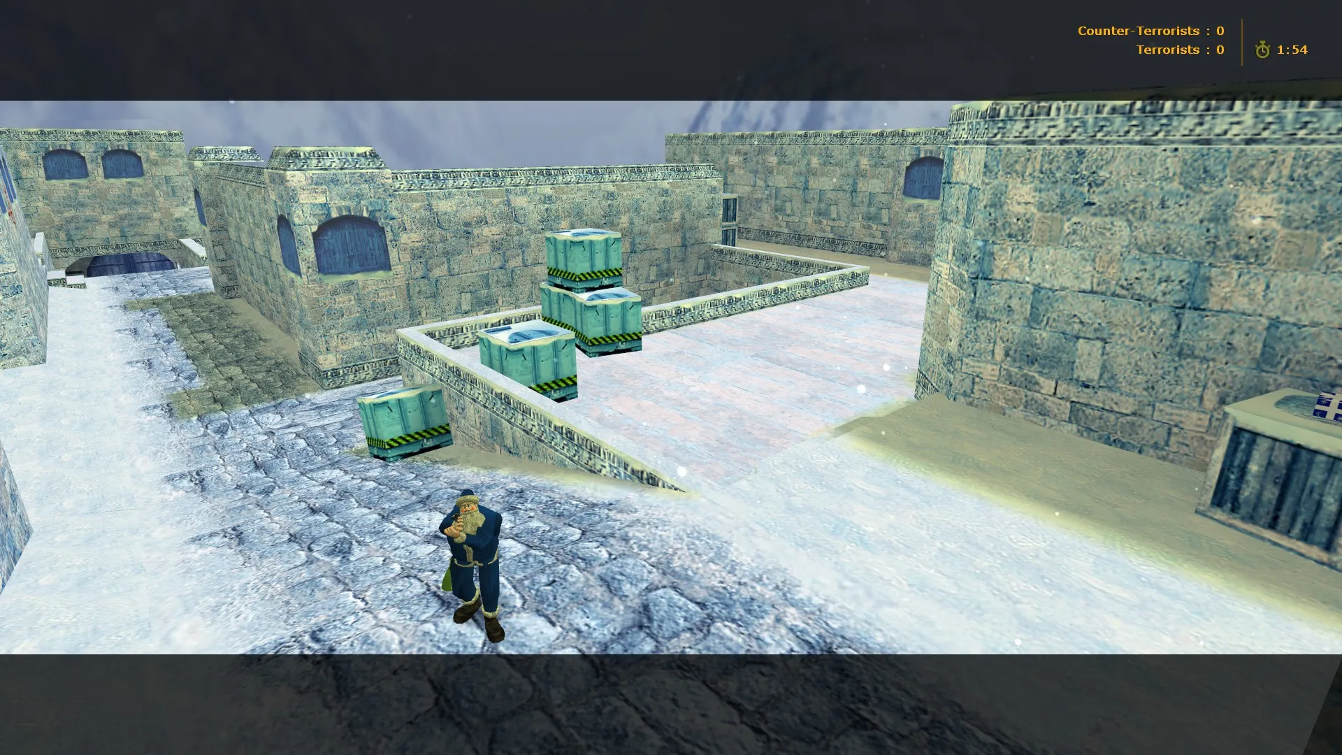 de_dust2_xmas_2013 для CS 1.6: карта DE Dust2 2013, точки, .nav и оптимизация — скриншот 6