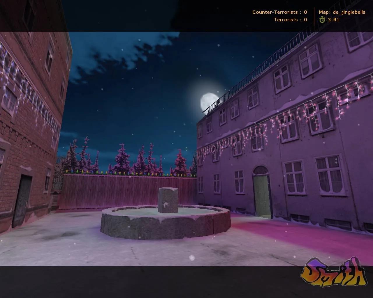 Скачать Карта de_jinglebells для CS 1.6 - Зимняя атмосфера и тактика - Скриншот