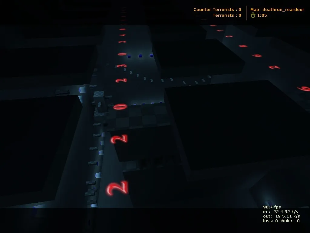 deathrun_reardoor для CS 1.6: рейдран с ловушками, точки для CT/T, .nav и оптимизация wpoly/epoly — скриншот 6
