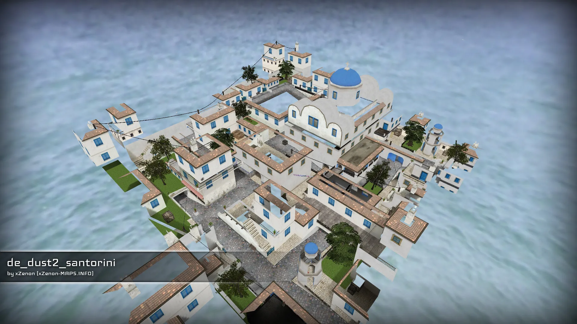 de_dust2_santorini_b2 — DE карта для CS 1.6: точки, маршруты, .nav и оптимизация wpoly/epoly — скриншот 7