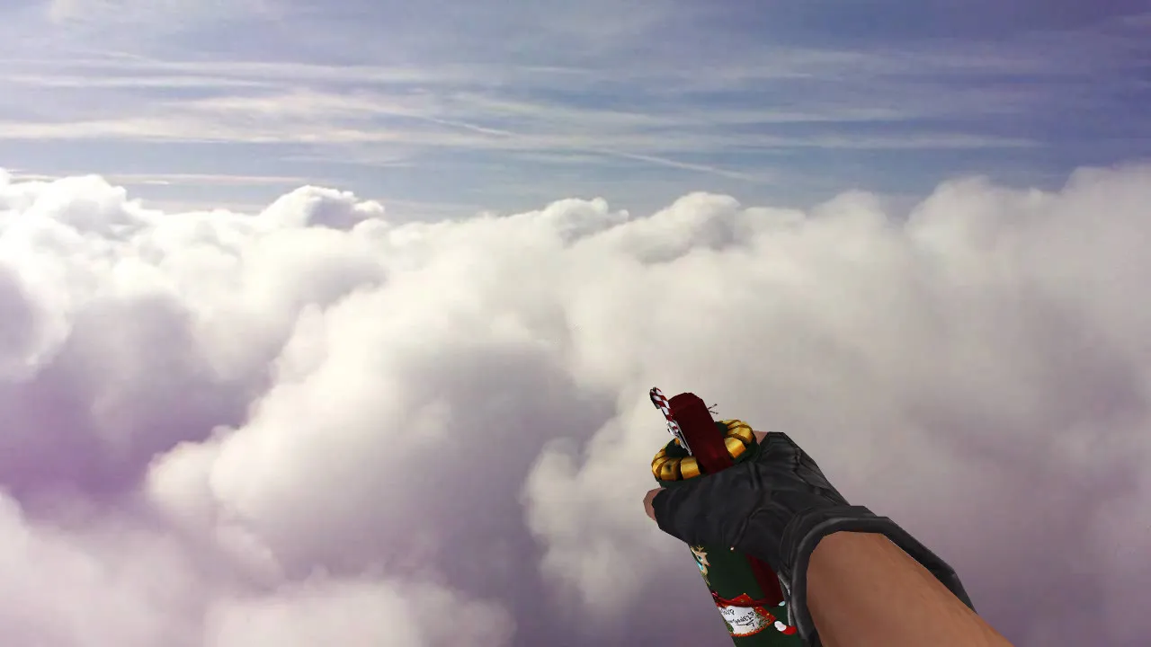 Скачать Модель «Xmas Flashbang» для CS 1.6: v_, p_, w_ с анимацией осмотра, звуки и качество текстур - Скриншот