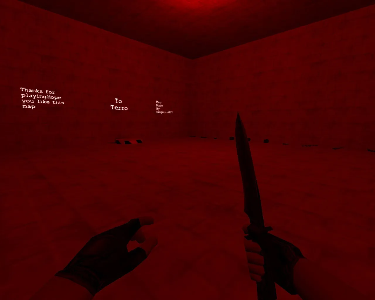 Скачать deathrun_creepy для CS 1.6: карта Deathrun, баланс трасс, точки для ловушек и .nav для ботов - Скриншот