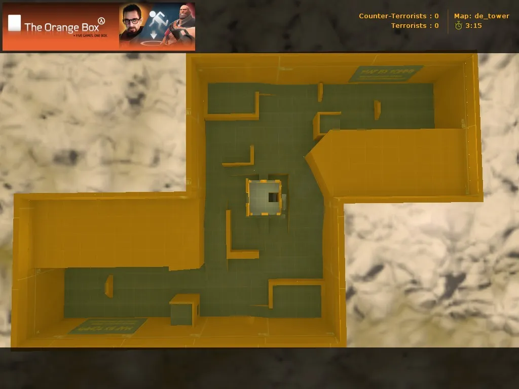 Скачать Карта de_tower для CS 1.6 - Тактическая глубина и баланс игры - Скриншот