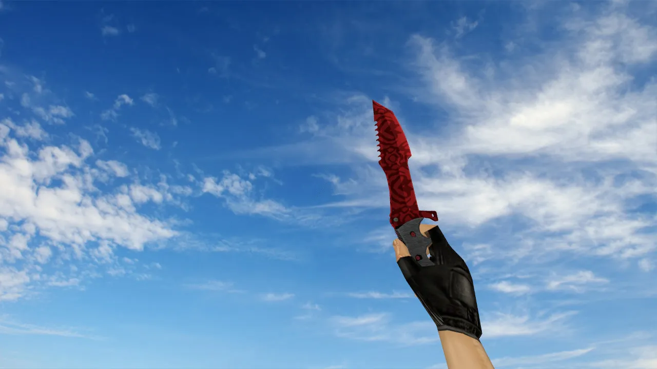 Скачать Модель ножа «Охотничий нож Knife «Убийство» v2» v_ p_ w_ для CS 1.6: звук, анимация осмотра, текстуры - Скриншот