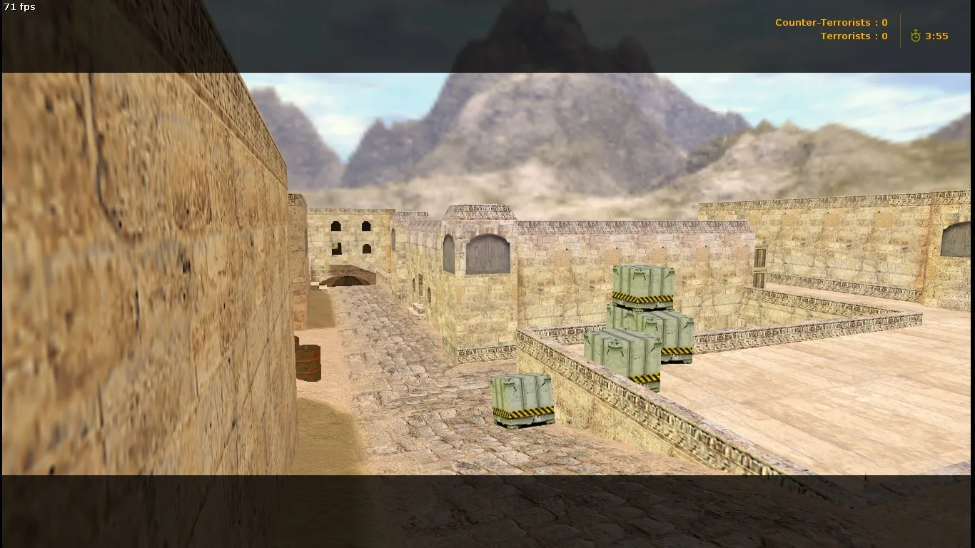 Скачать Карта de_dust2_2x2_long для CS 1.6: тактика long, точки, боты (.nav) и оптимизация wpoly/epoly - Скриншот