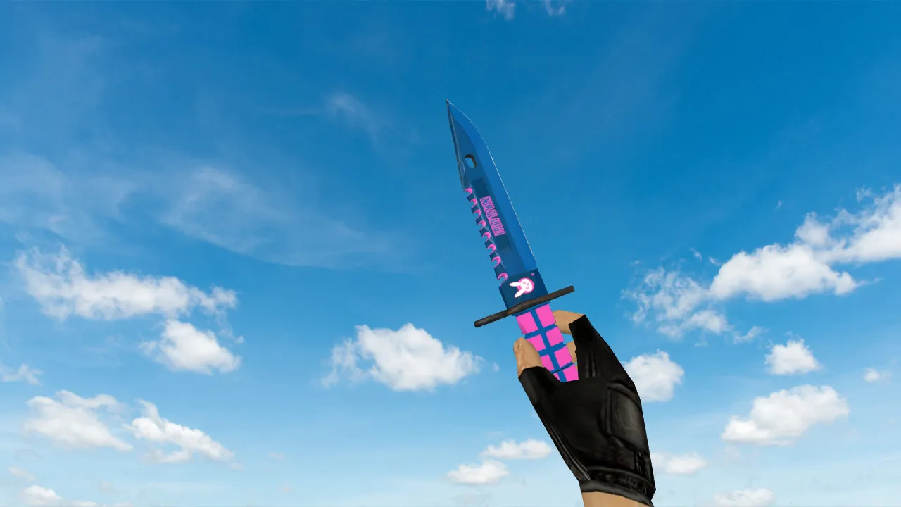 Скачать Модель ножа «M9 Bayonet Diva» v_ p_ w_ для CS 1.6: звуки, анимация осмотра, текстуры, настройка - Скриншот
