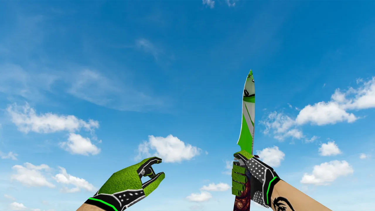 Скачать Green Bump Weapon Pack: пак моделей оружия для CS 1.6 (v_, p_, w_, звуки, анимация осмотра, текстуры) - Скриншот