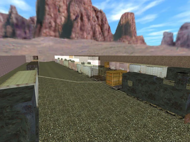 Скачать deathrun_terrortrain для CS 1.6: карта с ловушками, раундами и маршрутом терроров, .nav, балансом и оптимизацией - Скриншот