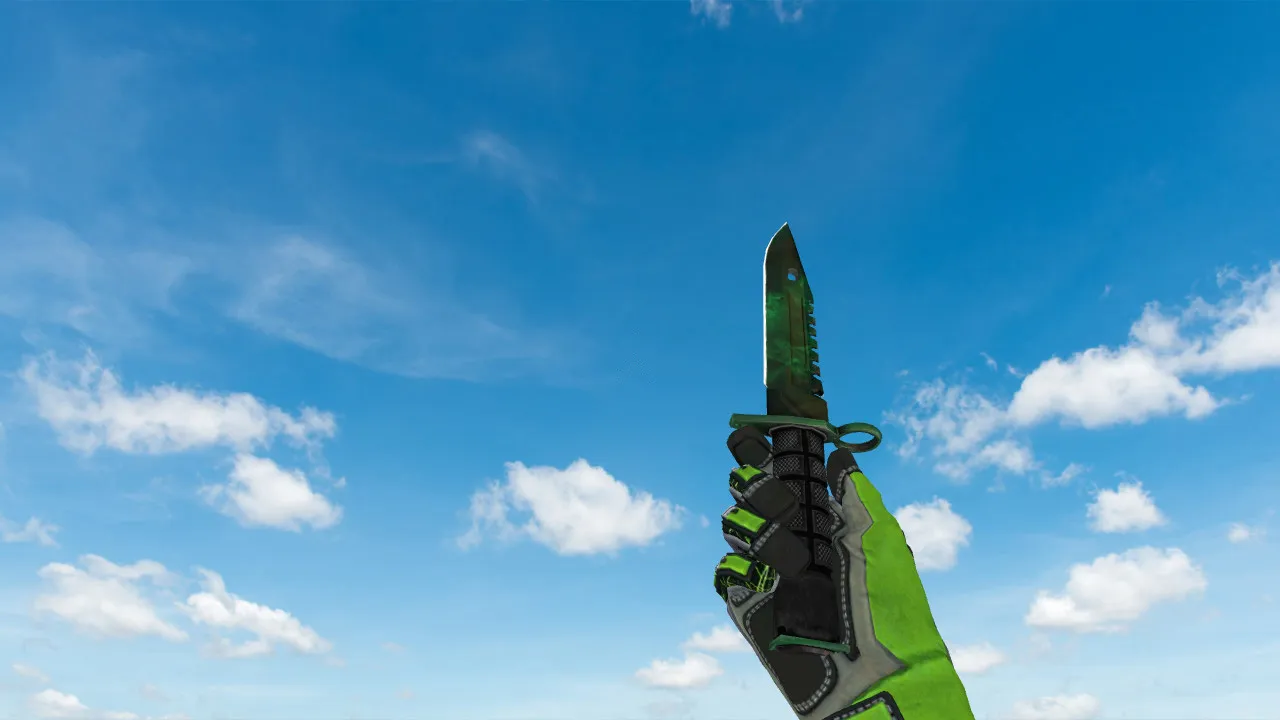 Скачать Модель ножа v_ M9 Bayonet Gamma Doppler Phase 2 для CS 1.6: p_ и w_ модели, звуки, анимация осмотра - Скриншот