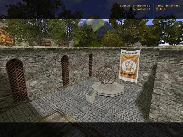 Скачать de_ancient для CS 1.6: тактики за Т и КТ, точки, .nav, оптимизация wpoly/epoly - Скриншот