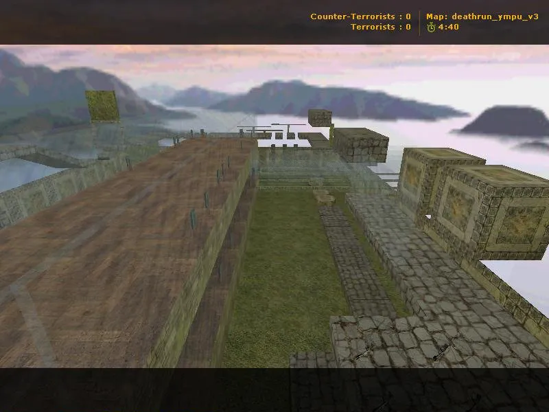 Скачать deathrun_ympu_v3 — карта Deathrun для CS 1.6: ловушки, раунды, точки за T и CT, .nav и оптимизация - Скриншот