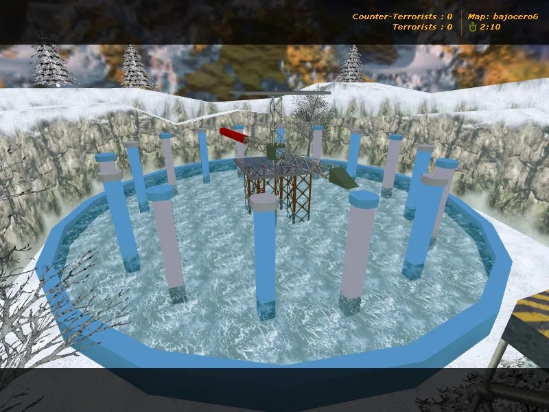 deathrun_bajocero для CS 1.6: точки, раунды и боты, .nav, оптимизация и настройка карты — скриншот 6