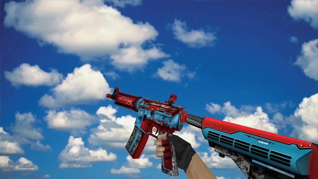 Скачать Модель M4A1 «M4A4 Mechanical Trick» v_ p_ w_ для CS 1.6: звуки, анимация осмотра, текстуры - Скриншот