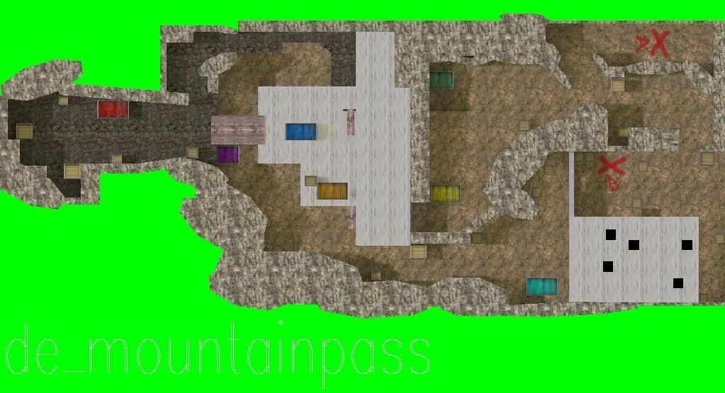 Карта de_mountainpass для CS 1.6: Тактика и особенности — скриншот 10