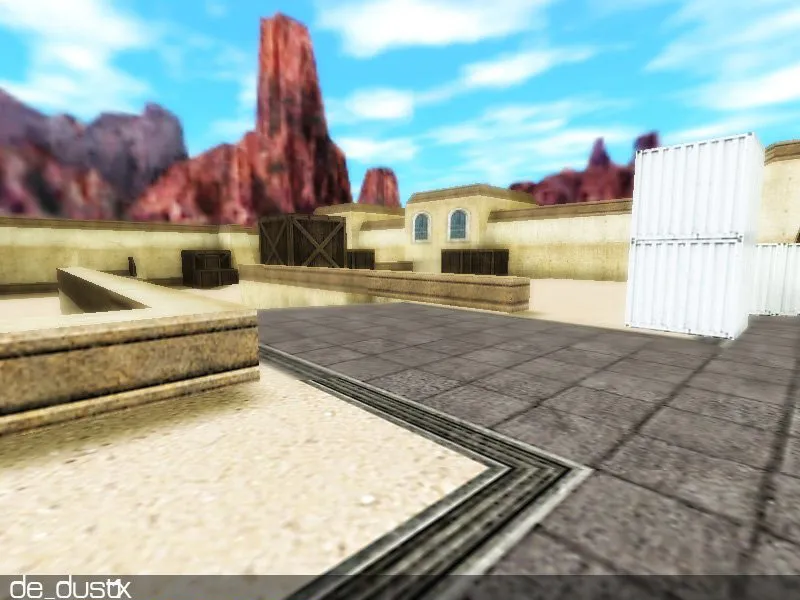 Скачать Карта de_dust1x для CS 1.6: точки, раунды, .nav и оптимизация wpoly/epoly - Скриншот