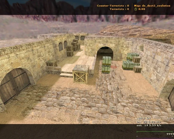 Скачать de_dust2_evolution для CS 1.6: точки, тактики за T/CT, оптимизация и запуск без сюрпризов - Скриншот