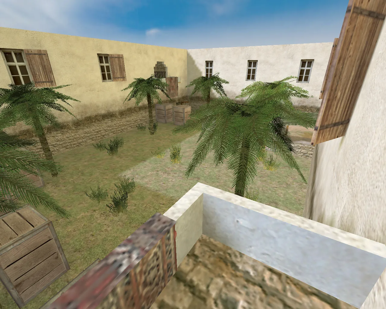 Скачать aim_tuscan для CS 1.6: карта на аим, точки под треню, .nav для ботов и оптимизация - Скриншот