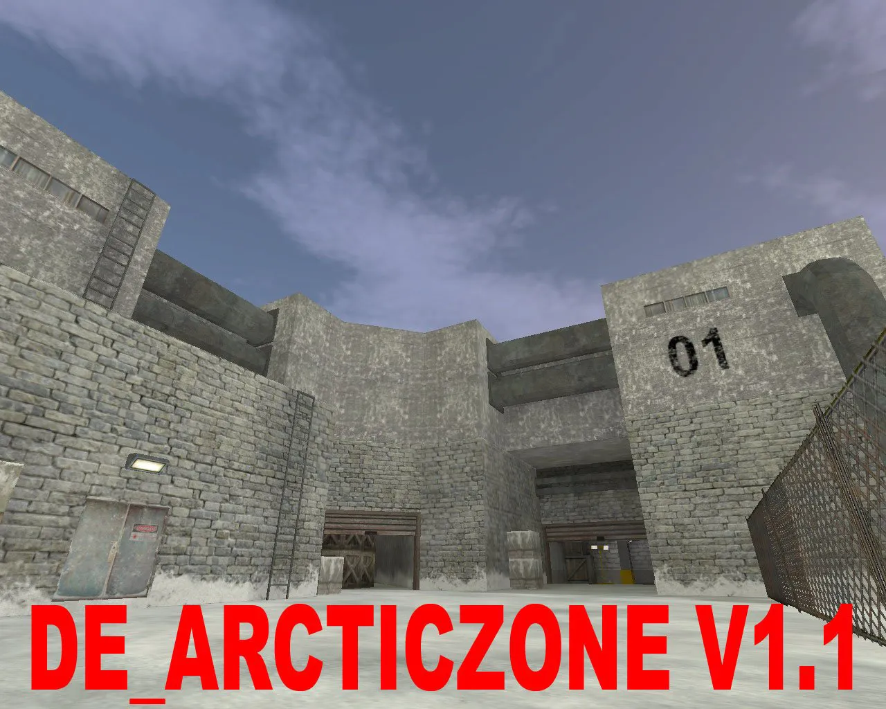 de_arcticzone для CS 1.6: тактика, точки, .nav для ботов и оптимизация карты — скриншот 1