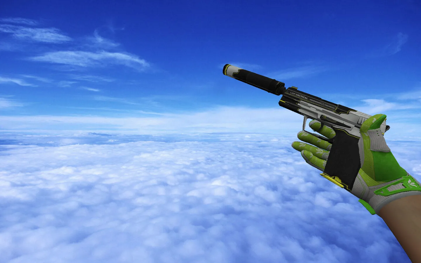 Pack Hedge Maze + Fracture Case для CS 1.6: оружейные v_, p_, w_ модели, звуки, осмотр и глушитель на USP-S — скриншот 6