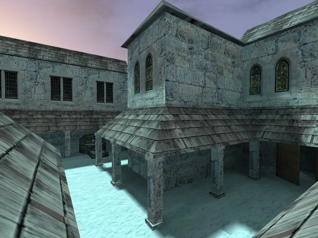 Скачать Карта de_december для CS 1.6: точки, баланс сторон, оптимизация wpoly/epoly и .nav для ботов - Скриншот