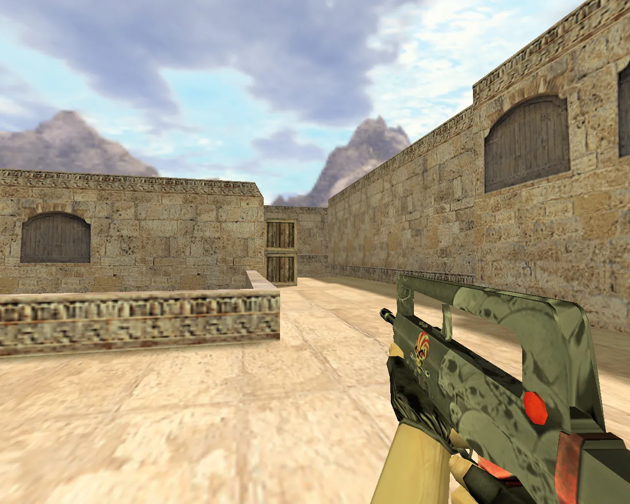 Скачать Модель Famas Череп для CS 1.6 - Качество и Уникальность - Скриншот