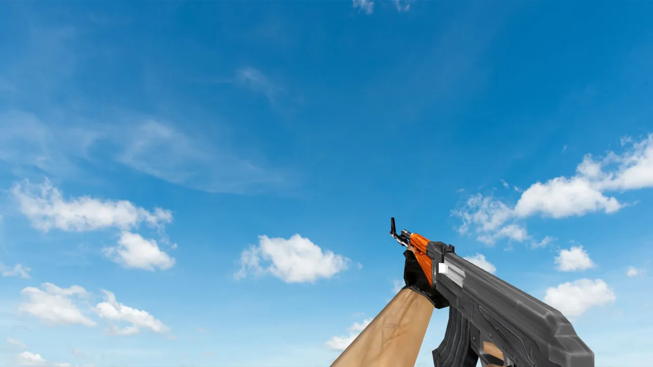 Скачать Пак моделей оружия «Default Weapons Chromed» для CS 1.6: v_, p_, w_ модели, звуки, анимация осмотра и текстуры - Скриншот