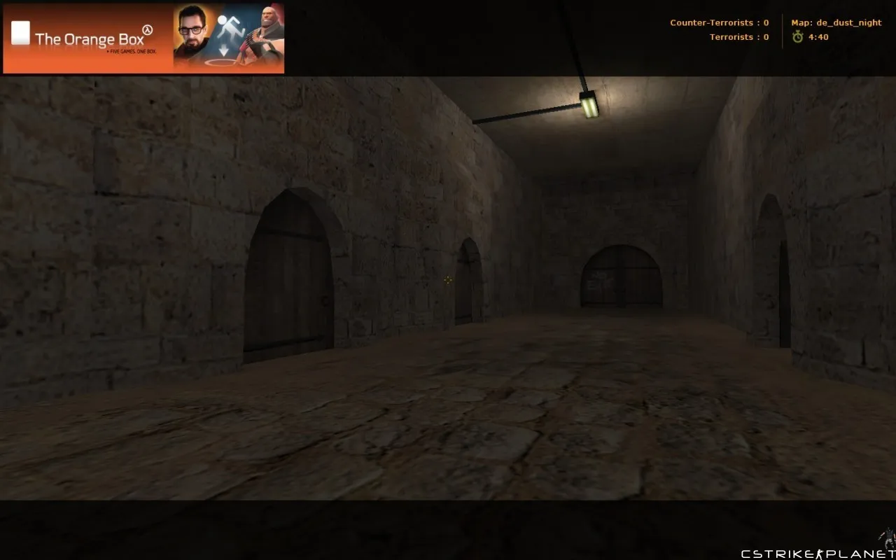Скачать de_dust_night для CS 1.6: ночная версия Dust, точки, маршруты и оптимизация карты - Скриншот