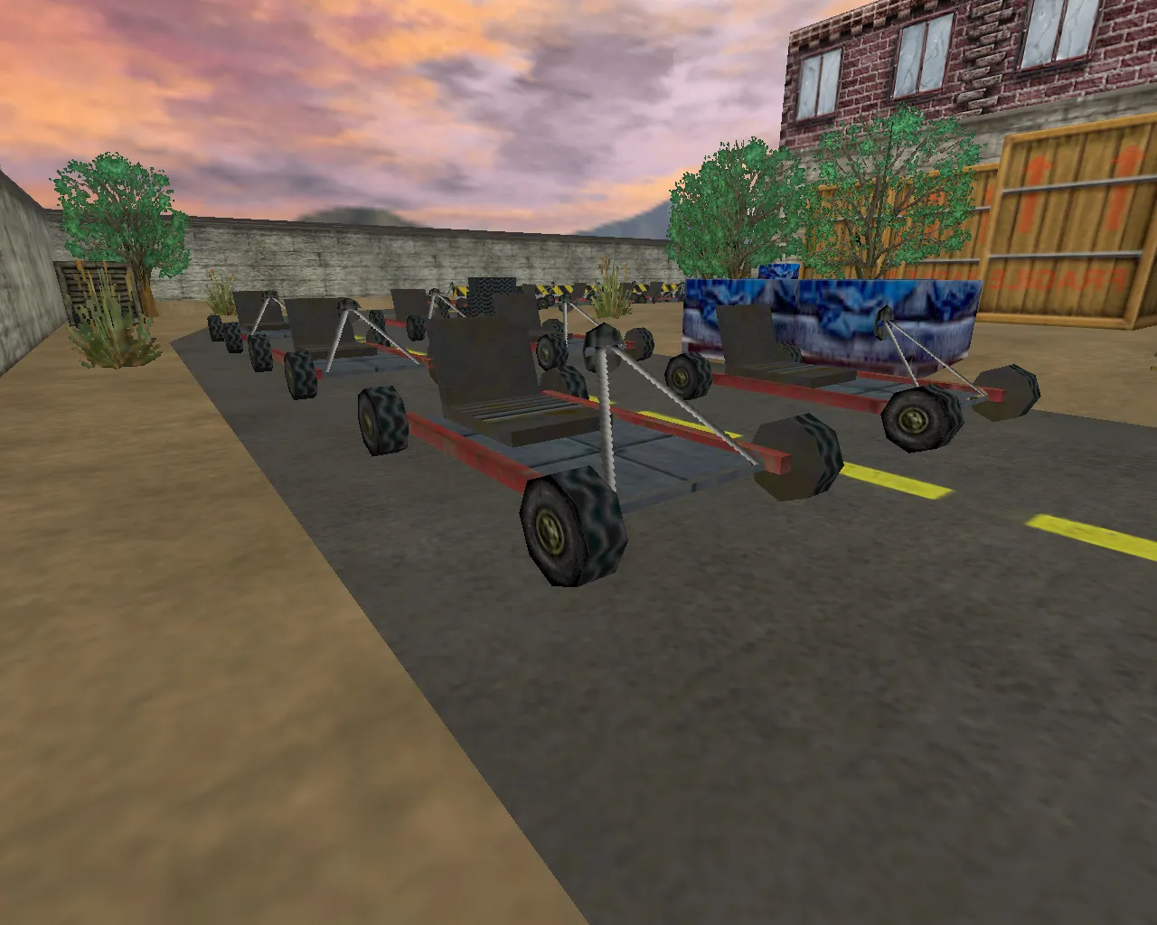 Скачать cs_gokarts2race для CS 1.6: карта, баланс сторон, точки и боты, .nav, оптимизация wpoly/epoly - Скриншот