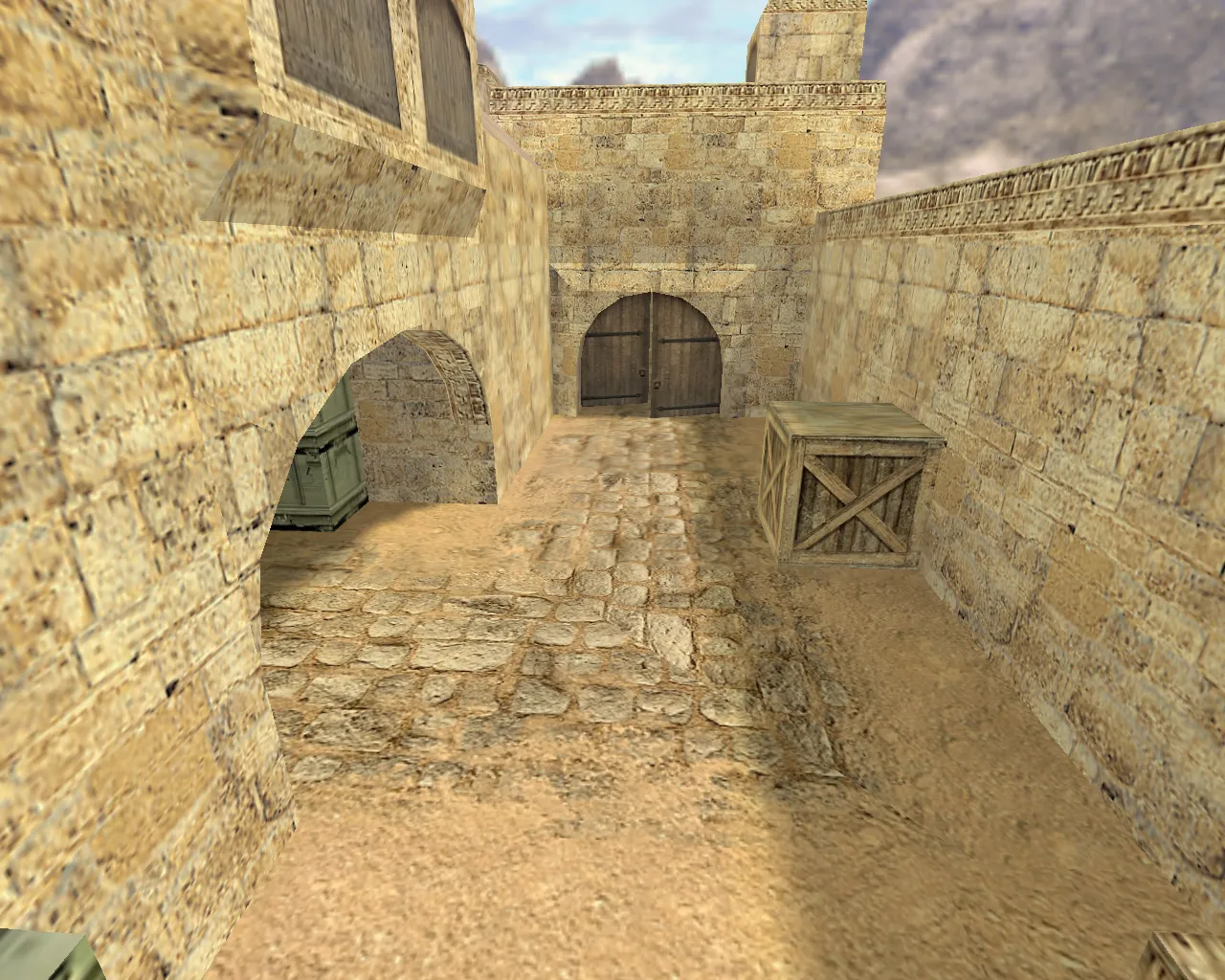 Скачать de_dust2_3x3 для CS 1.6: баланс сторон, точки, .nav для ботов и оптимизация wpoly/epoly - Скриншот