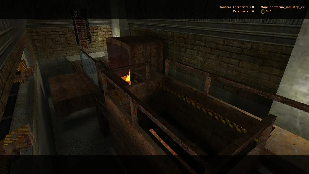 Скачать deathrun_industry_v2 для CS 1.6: deathrun карта, баланс сторон, точки и оптимизация для стабильной игры - Скриншот