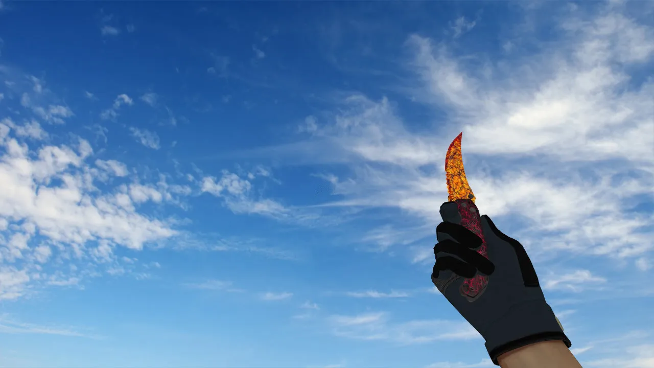 Скачать Модель «Flip Knife Armageddon» v_ для CS 1.6: звуки, анимация осмотра, текстуры и точная модель в игре - Скриншот