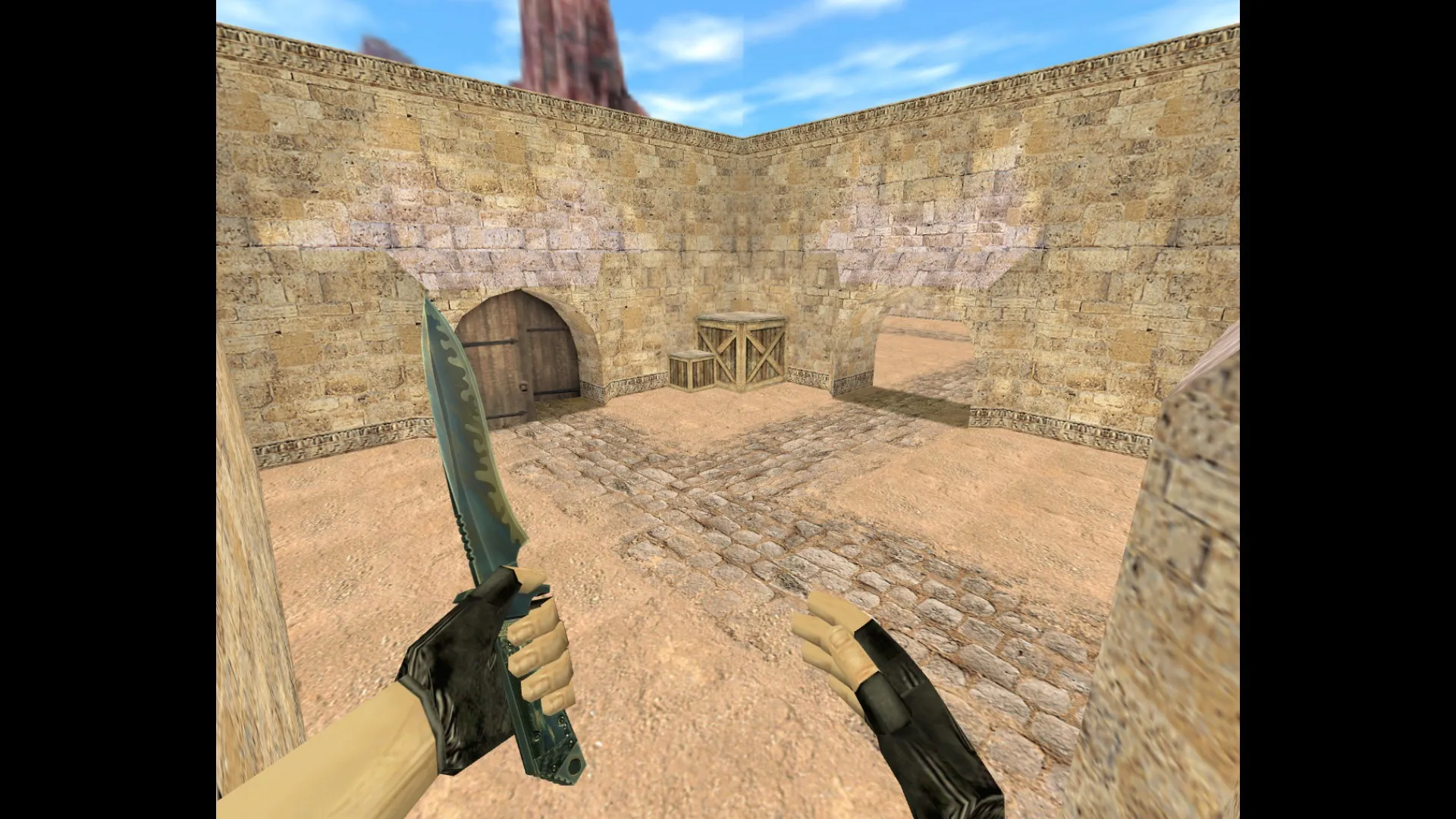 Скачать de_gunnar для CS 1.6: тактика за Т и КТ, точки, .nav и оптимизация карты (wpoly/epoly) - Скриншот