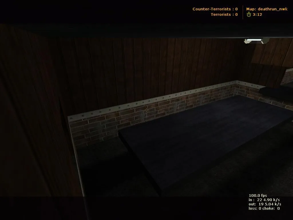 Скачать deathrun_nwk для CS 1.6: карта для трюков, ловушек и раундов, поддержка .nav, баланс сторон - Скриншот