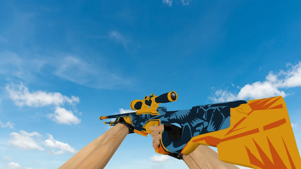 Скачать Модель AWP Blue Angel для CS 1.6 - Улучшенная точность и стиль - Скриншот