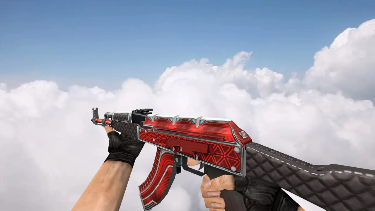 Модель «AK-47 Ruby» v_ модели и p_ модели для CS 1.6: звуки, анимация осмотра, текстуры и качество в игре — скриншот 2